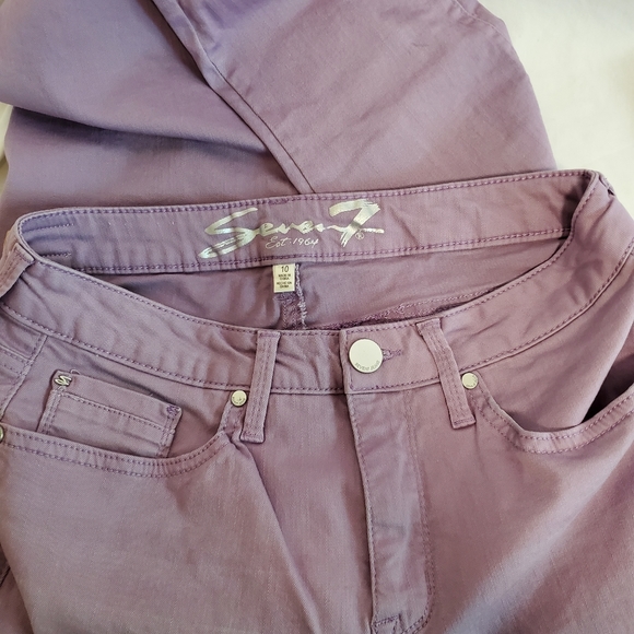 Seven7 Light Purple Skinny Ankle Mid-rise Jeans - Picture 11 of 16